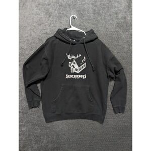 Suicideboys G59 Records Burning Church Graphic Hoodie Black Mens Large 1426